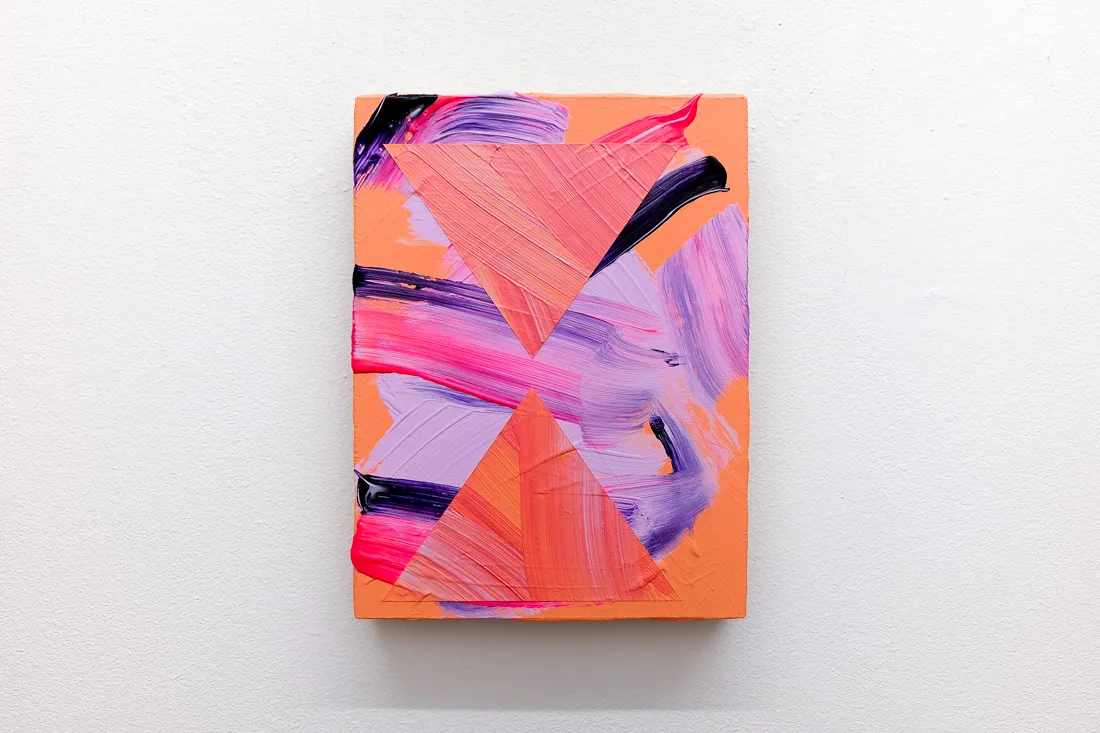 Clams, acrylic, emulsion and collage on panel