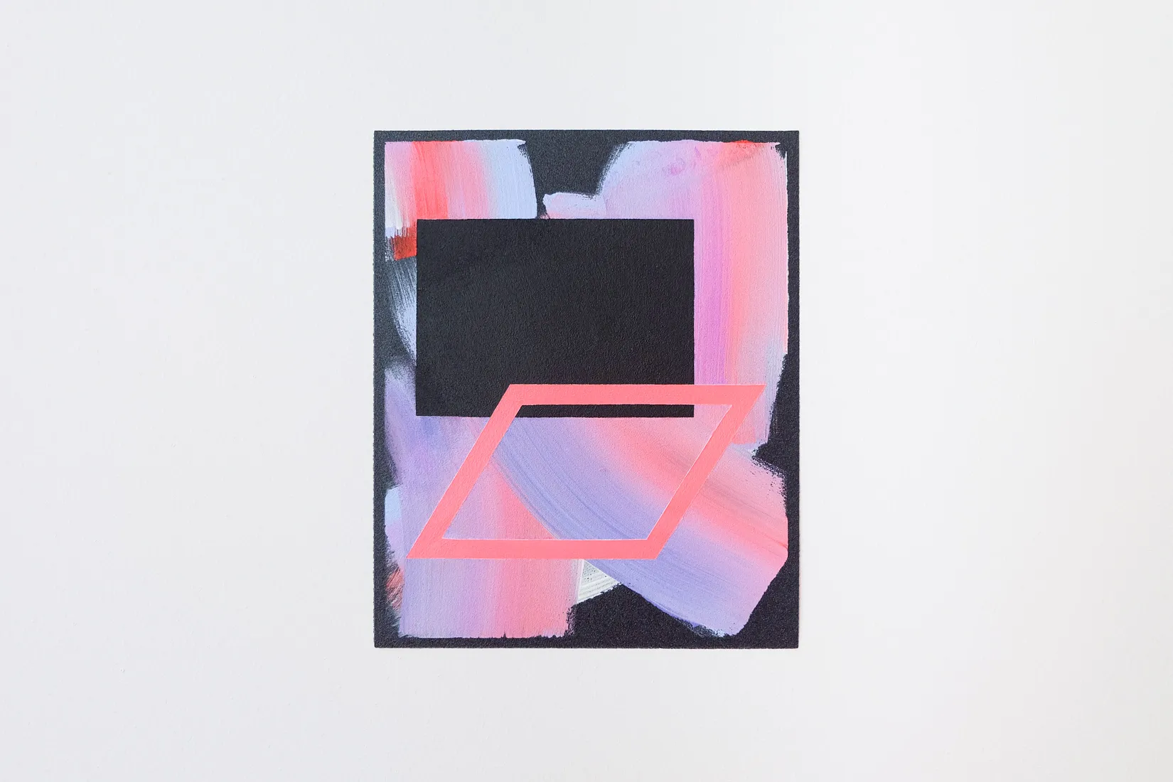 Drift, acrylic and chalkboard paint on sandpaper