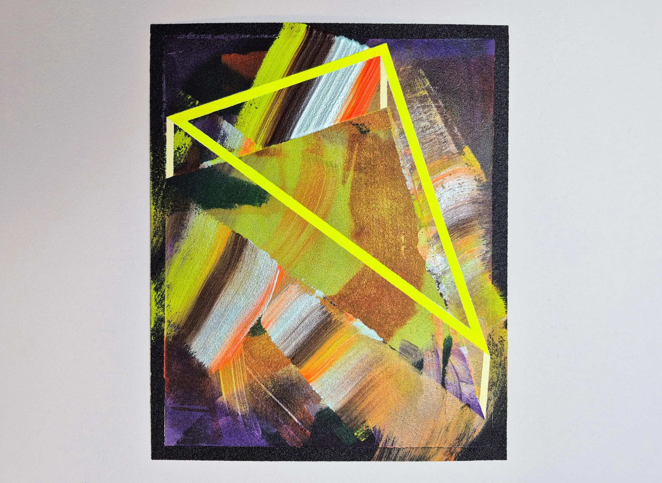 Elevate, acrylic on sandpaper
