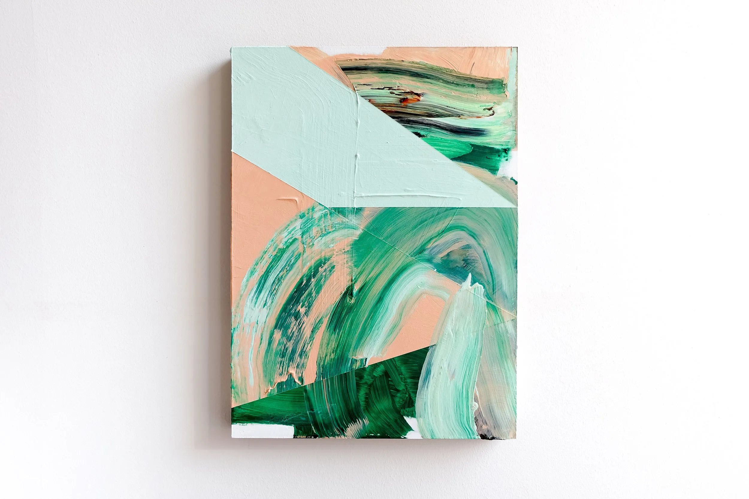 Floating Landscape, acrylic and emulsion on hardboard