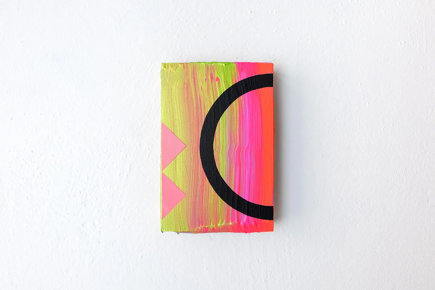 Gottlieb, acrylic, collage and filler on panel