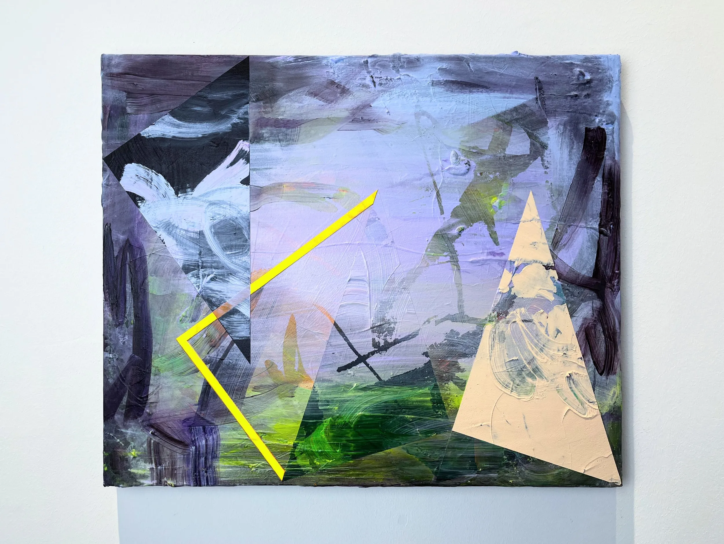 Landmark, mixed media on canvas