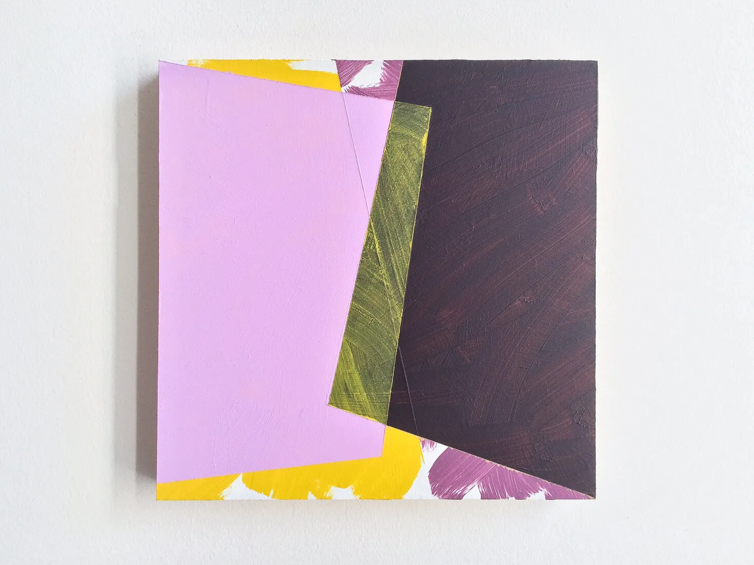 Lock, acrylic and emulsion on hardboard
