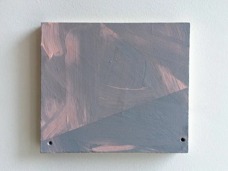 Manta, acrylic and emulsion on found board