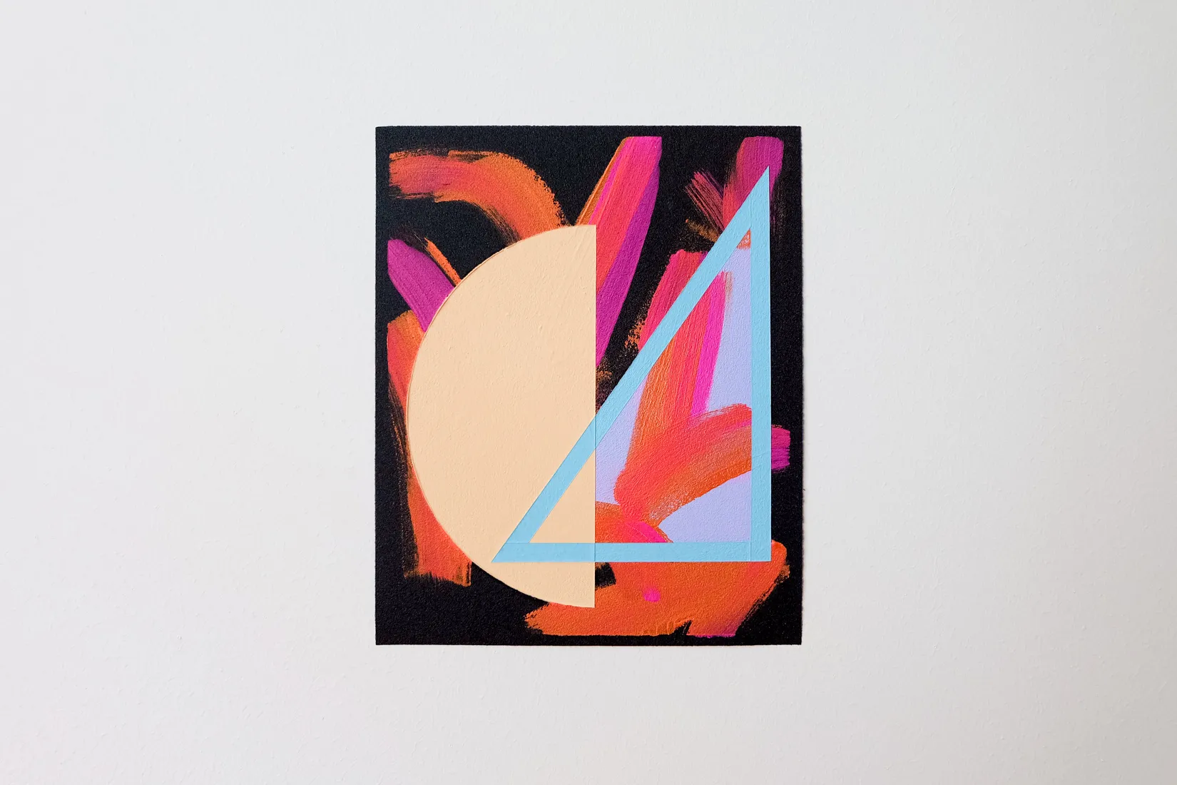 Melba Moon, acrylic and emulsion on sandpaper