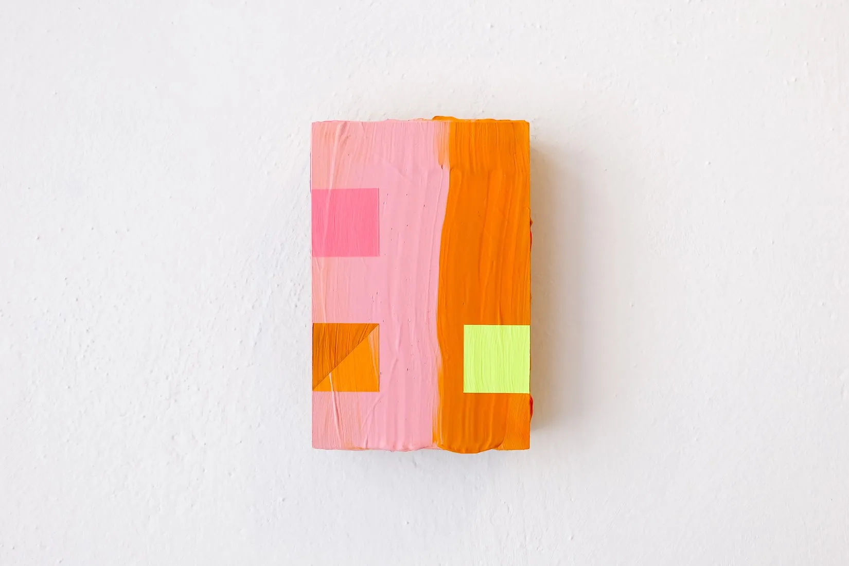 PB&J, acrylic and collage on panel