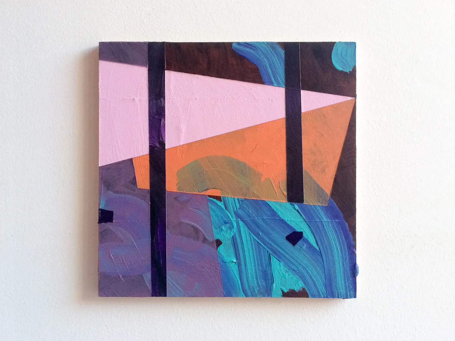Pulley, acrylic and emulsion on hardboard