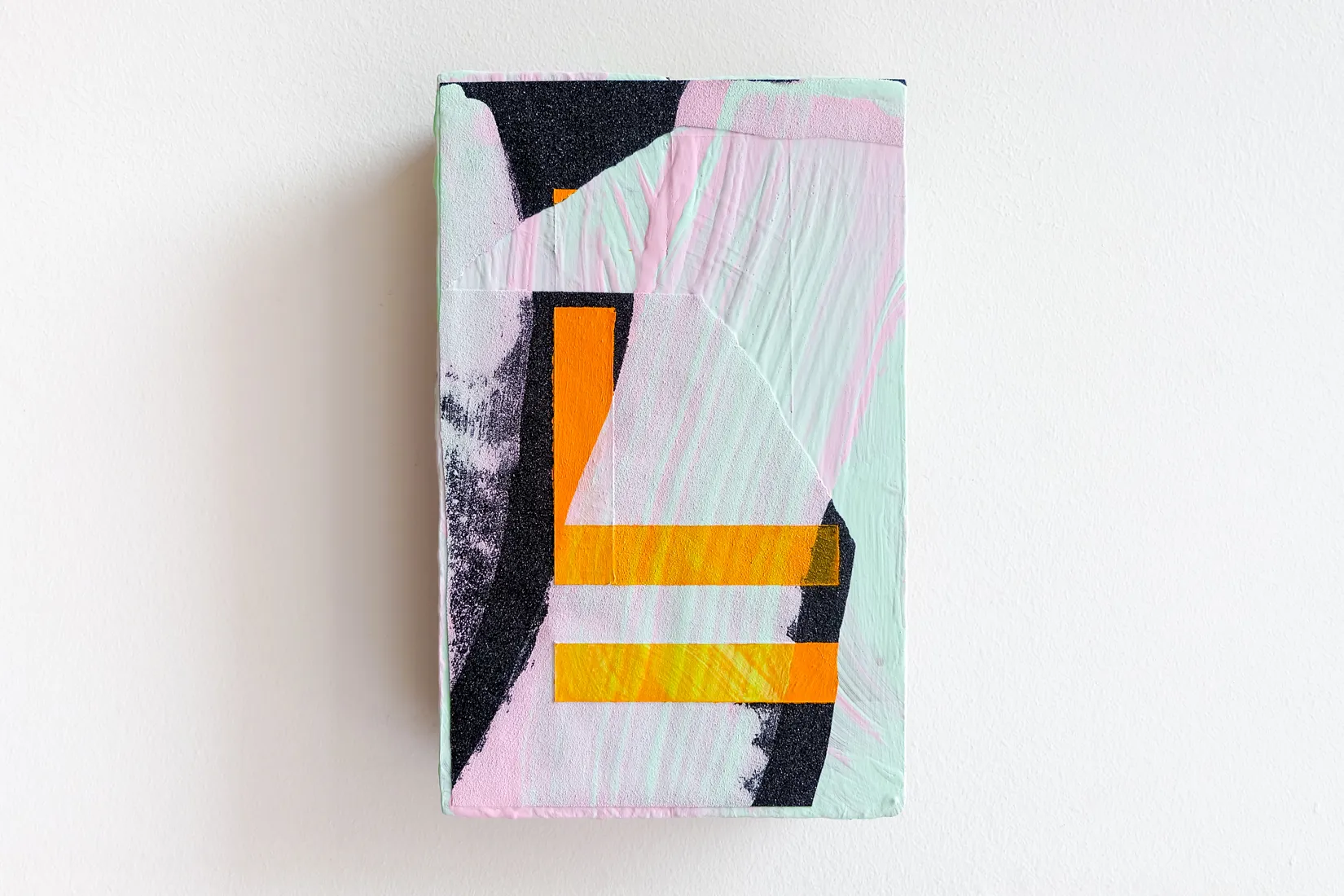 Road Peel, acrylic, emulsion and sandpaper on found wood