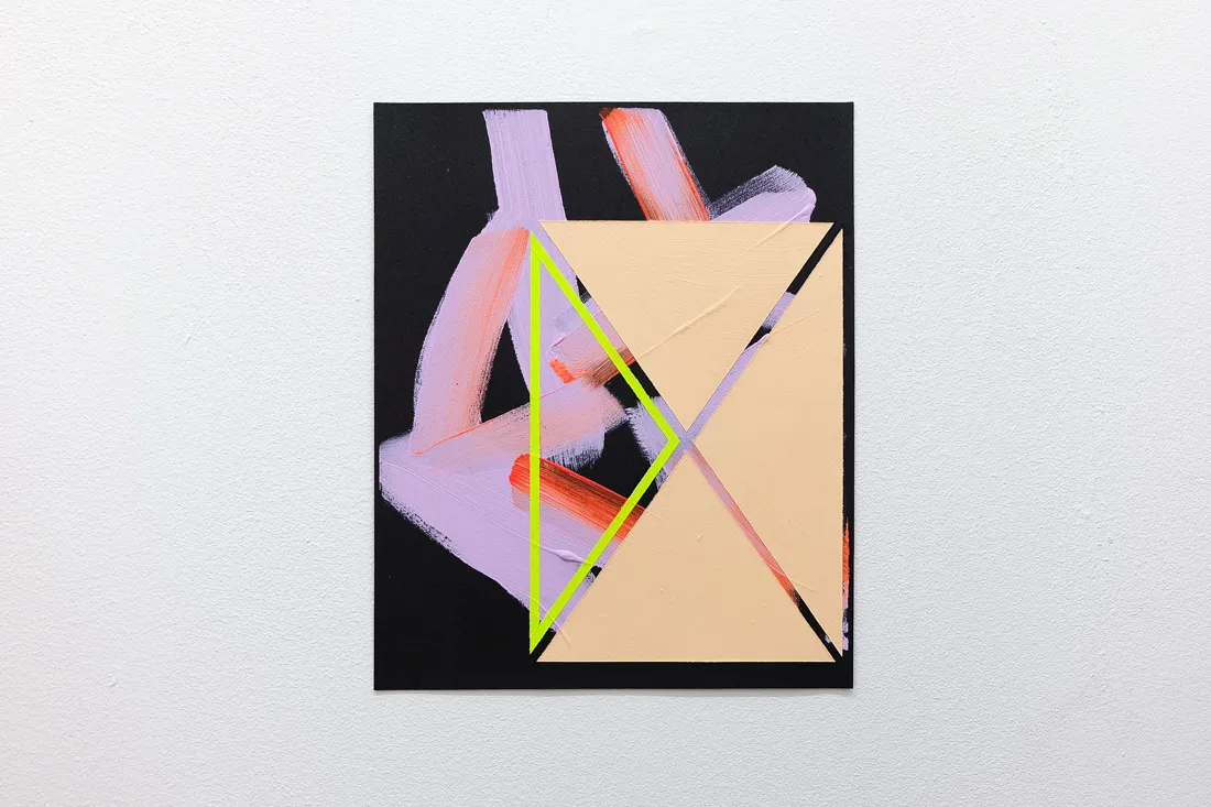 Sunset, acrylic and emulsion on sandpaper
