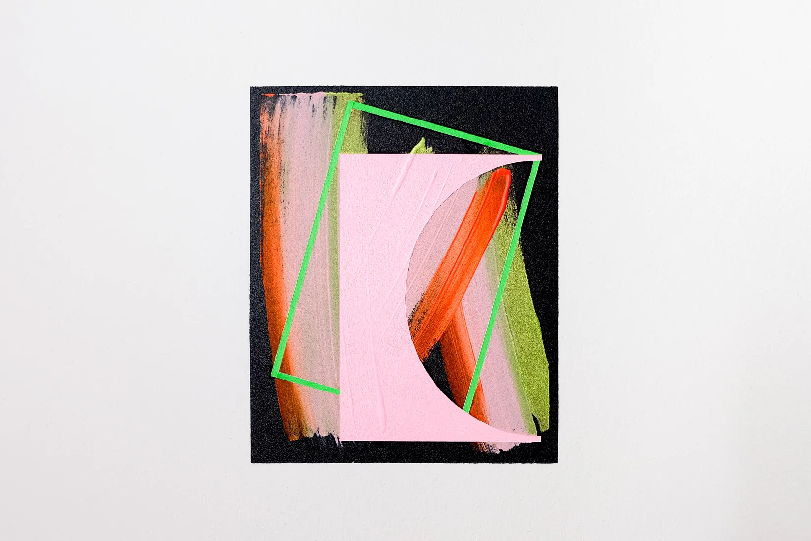 Swing, acrylic on sandpaper