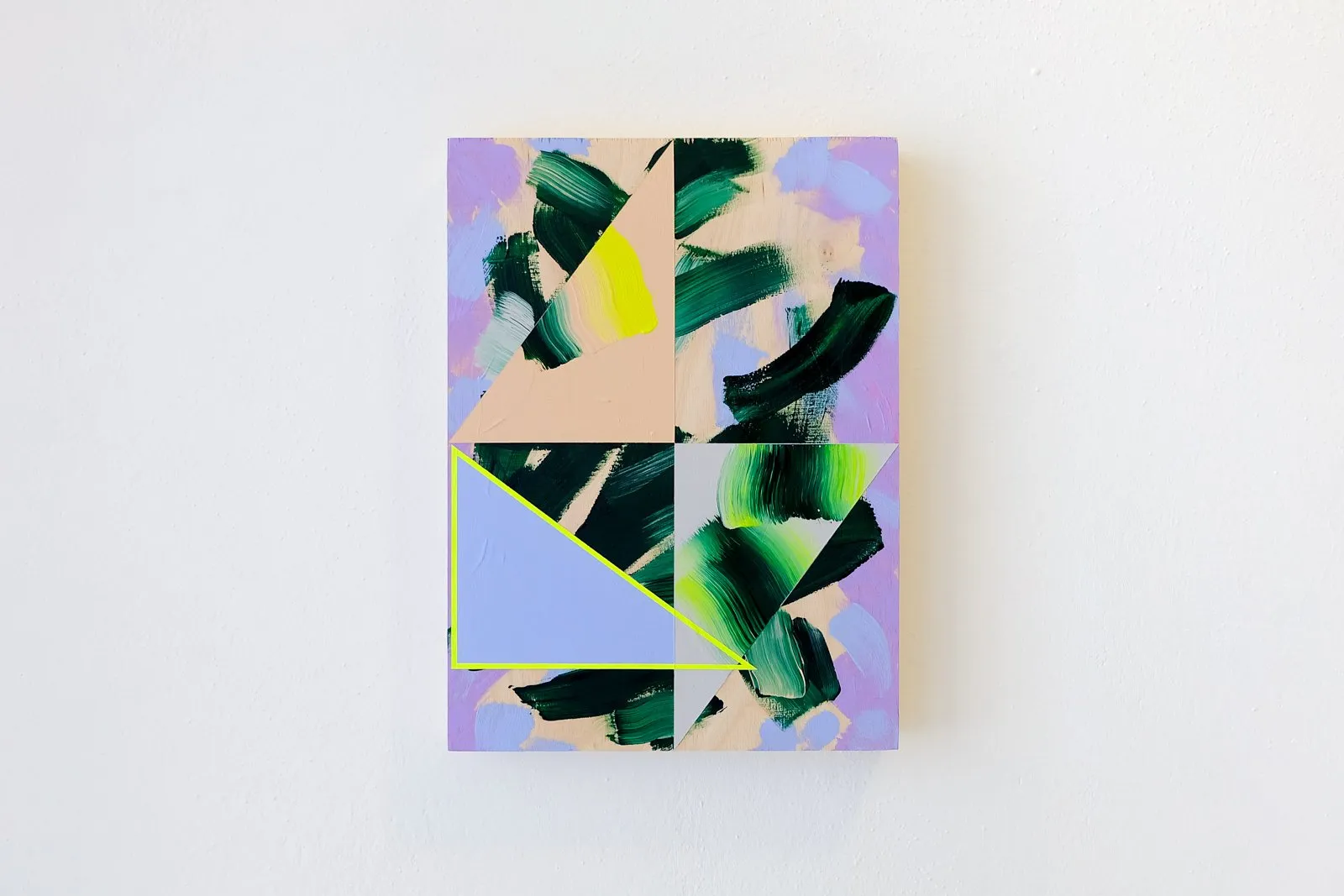 The Shallows, acrylic and collage on plywood
