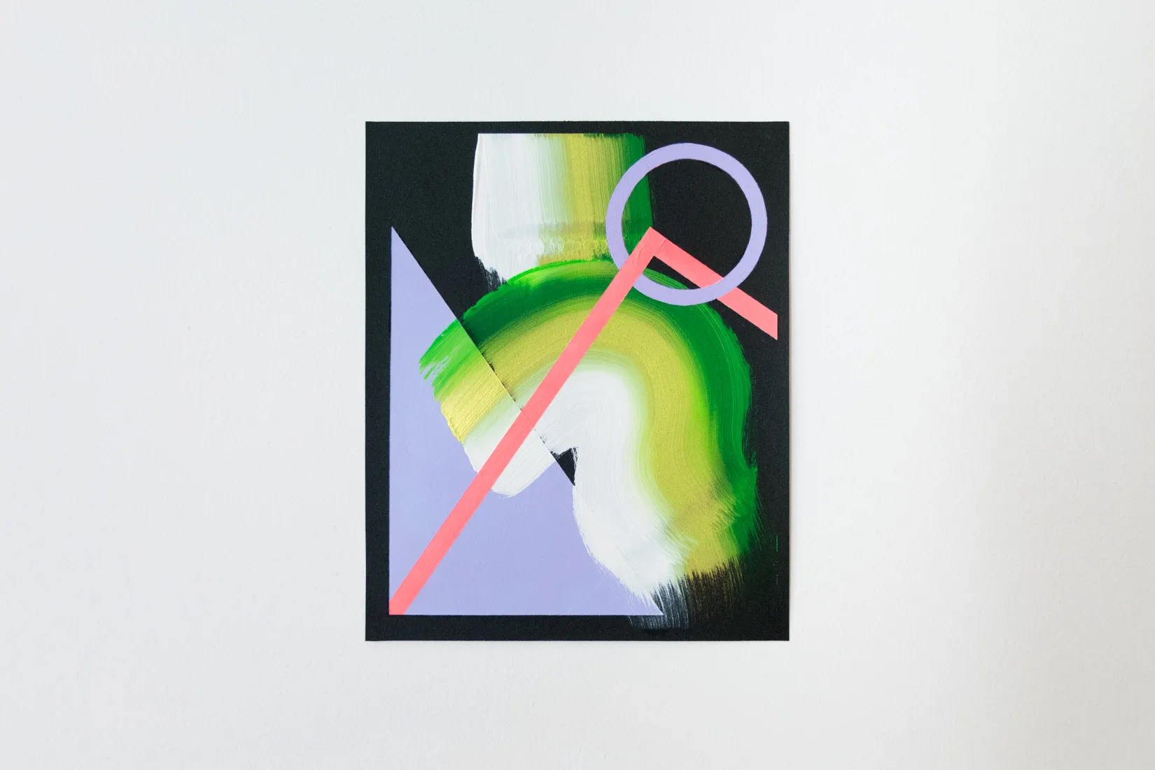 Unfold, acrylic on sandpaper