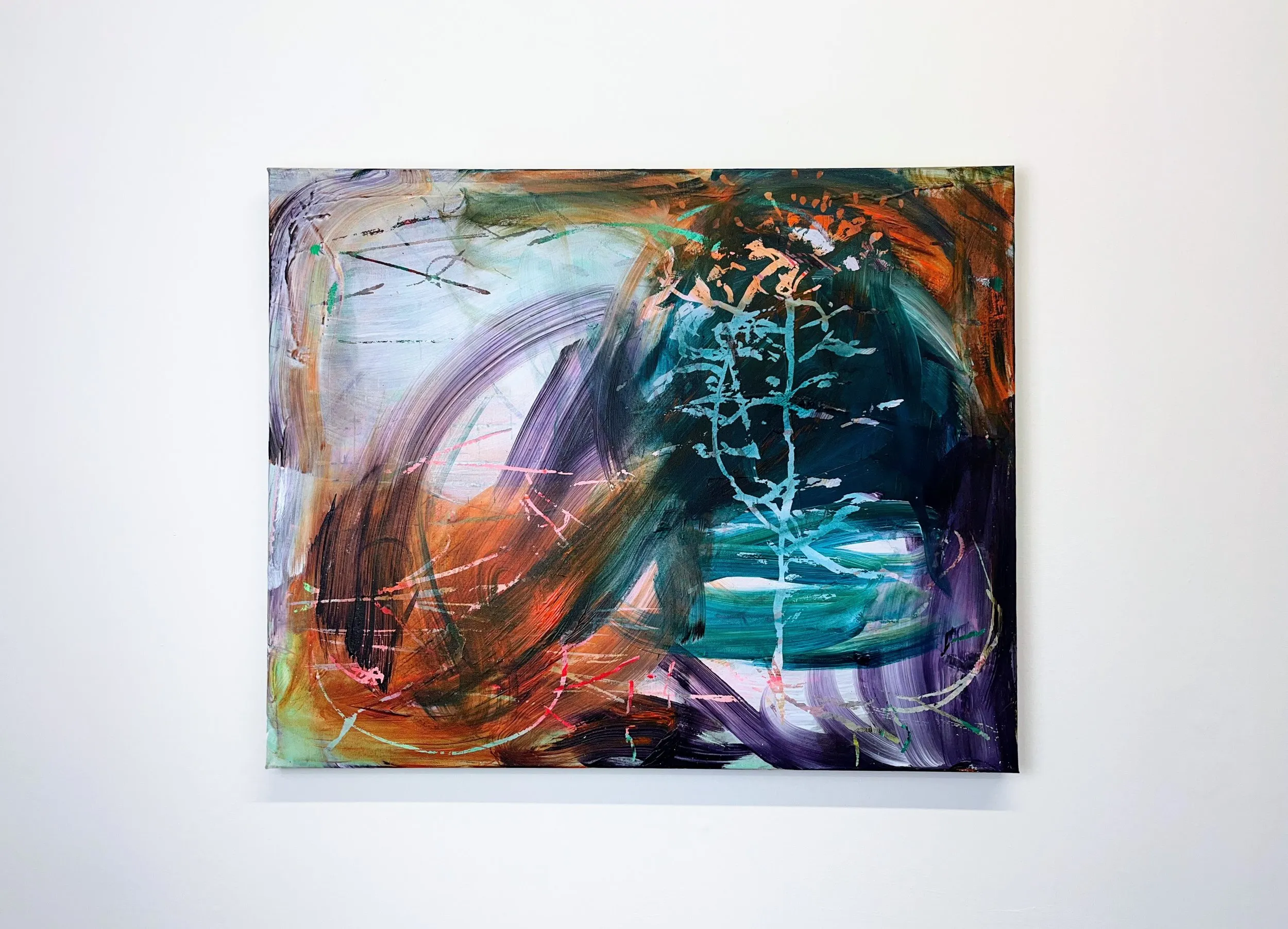 Untitled (Landscape), mixed media on canvas